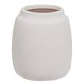 Col House Designs White Ceramic Wide Vase 6.5in