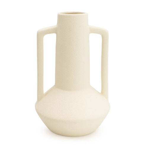 Candlelight Products Cream Ceramic Vase With Handles 25cm